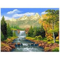 Kits de pintura de desenho pintura de diamante completa 5d diy diamante bordado paisagem série padrões diamante ponto cruz