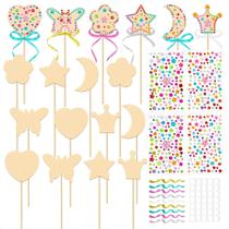 Kits de projetos de artesanato Princess Fairy Wands OPUHOHR 18 conjuntos