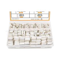 Kits De Terminais De Crimpagem De Fio De Cobre Banhado a Prata 305 Peças Conectores De Terminal 8 Kits De Terminais De Crimpagem De Fio De Cobre Banhado a Prata 305 Peças Conectores De Terminal 8