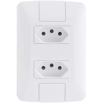 Kits de Tomada Dupla 10A 4x2 Completa Tramontina Aria Escolha a Quantidade 1, 3, 5 ou 10 Kits de Tomada Dupla 10A 4x2 Completa Tramontina Aria Escolha a Quantidade 1, 3, 5 ou 10