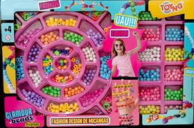 Kits Miçangas Pulseiras Brinquedo Infantil Glamour Premium Beads Toyng