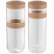 Kits org. conecta translucido capuccino de plastico capuccino