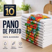 Kits Pano De Prato Atacado Premium Estampado Com Bainha 100% Algodão Kits Pano De Prato Atacado Premium Estampado Com Bainha 100% Algodão