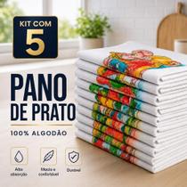 Kits Pano De Prato Atacado Premium Estampado Com Bainha 100% Algodão Kits Pano De Prato Atacado Premium Estampado Com Bainha 100% Algodão