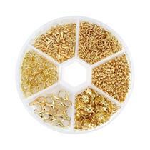 Kits Para Fazer Joias 260-1220 Peças Caixa Com Fechos Lagosta, Argolas De Conexão, Terminais De Kits Para Fazer Joias 260-1220 Peças Caixa Com Fechos Lagosta, Argolas De Conexão, Terminais De