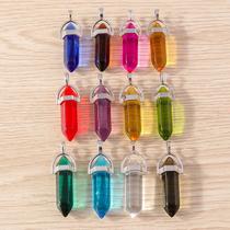 Kits Pingentes de Cristal Hexagonal Pedras Naturais e Preciosas Sortidos Kits Pingentes de Cristal Hexagonal Pedras Naturais e Preciosas Sortidos