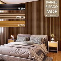 Kits Placa Painel De Parede Ripado em MDF 45x11 3mm Revestimento Autocolante