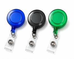 Kits Porta Crachá Retrátil com Presilha Metálica, Roller Clip, Crachás para Etiquetas de Nome e Bilhetes Kits Porta Crachá Retrátil com Presilha Metálica, Roller Clip, Crachás para Etiquetas de Nome e Bilhetes