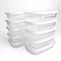 Kits Pote Marmita Hermético Plástica 500ml Para Frutas e Refeições 20 Unidades