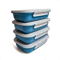 Kits Pote Marmita Hermético Plástica 500ml Para Frutas e Refeições 20 Unidades