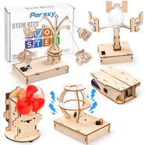 Kits STEM Poraxy, quebra-cabeças 3D de madeira, brinquedos científicos, 8 a 13 anos