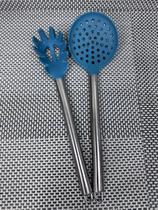 Kits Utensílios de Cozinha Silicone c/ Cabo de Inox Modelos Variados Talheres Kits Utensílios de Cozinha Silicone c/ Cabo de Inox Modelos Variados Talheres