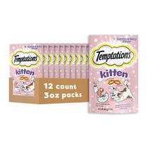 Kitten Treats Temptations Salmon Laticínios Sabor 12x85g
