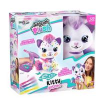 Kitty Pelúcia para Pintar Air Brush Plush Fun