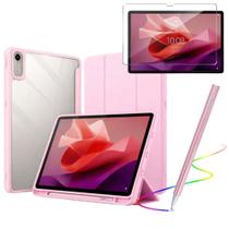 Kitzão Capa Acrilico P/tablet Lenovo P12.7 + Pelicula + Caneta Touch