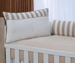 Kkit enxoval para berço bebê microfibra modelo meia trança ternura bege neutro Kkit enxoval para berço bebê microfibra modelo meia trança ternura bege neutro