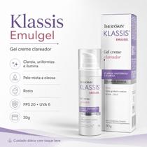 Klassis Emulgel 30g Clareador para peles mistas e oleosas