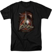 Klingon Crest Star Trek A Camiseta da Próxima Geração