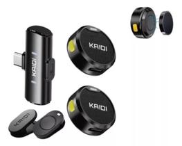 KMF4-C Microfone Kaidi para Vlogs e Transmissões