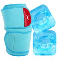 Knee Ice Pack Wrap Comfytemp Large com 2 gel, bolsa macia e fria Knee Ice Pack Wrap Comfytemp Large com 2 gel, bolsa macia e fria