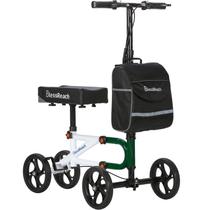Knee Scooter BlessReach Steerable Walker Green com bolsa