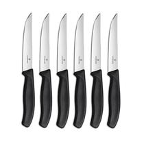 Knives para bife Victorinox Swiss Classic, conjunto de 6 peças em aço inoxidável Knives para bife Victorinox Swiss Classic, conjunto de 6 peças em aço inoxidável