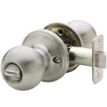 Knob Door Knob Copper Creek Ball Privacy em aço inoxidável acetinado, 1 pacote
