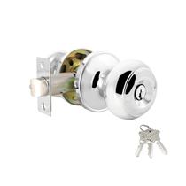 Knob Door Knob Probrico, conjunto de fechadura de entrada com chave cromada polida
