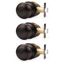 Knob Door Knob Probrico Interior Closet Hallway Passage, pacote com 3