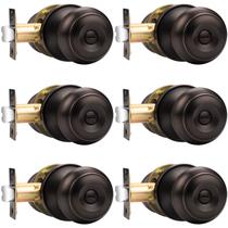 Knob Door Knob Probrico Privacy Door Knob Door Maçanetas, pacote com 6 Knob Door Knob Probrico Privacy Door Knob Door Maçanetas, pacote com 6