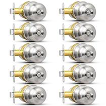 Knob Door Knob Sopoby Privacy Brushed Nickel, pacote com 10