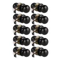 Knob Door KNOBWELL Modern Passage Black Matte, pacote com 10 Knob Door KNOBWELL Modern Passage Black Matte, pacote com 10