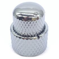 Knob duplo Metal concentrico KS Cromado 1un baixo guitarra Knob duplo Metal concentrico KS Cromado 1un baixo guitarra