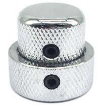 Knob duplo Metal concentrico LARGO Cromado DOLPHIN