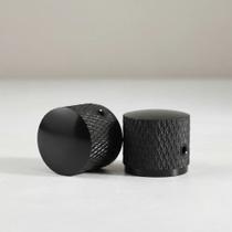Knob Em Aço preto Com Parafuso De Fixação embalagem com 2 Unidades Knob Em Aço preto Com Parafuso De Fixação embalagem com 2 Unidades