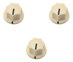 Knob p/ baixo jazz bass c/ 3 creme ronsani 1391