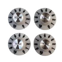 Knob para Guitarra Estilo Fender Retrô Branco Kit com 4 Knob para Guitarra Estilo Fender Retrô Branco Kit com 4