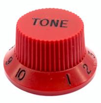 Knob Plástico tone guitarra strato PST-T Vermelho Und