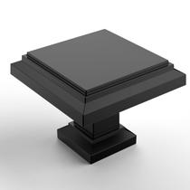 Knobs de armário de cozinha Asidrama, pacote com 5, zinco preto fosco