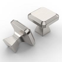 Knobs de armário de cozinha Asidrama, pacote com 6 unidades de níquel acetinado de 2,8 cm