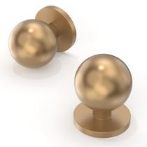 Knobs de armário de cozinha Talentedeco, pacote com 10 unidades, champanhe, bronze, 30 mm