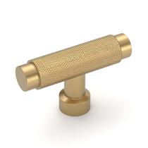 Knobs de gabinete Amerdeco Champagne Bronze, 5 cm, orifício único, pacote com 10