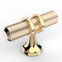 Knobs de gabinete Amerdeco Gold, barra T de 5 cm, pacote com 10