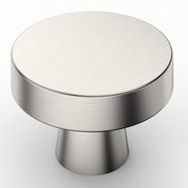 Knobs de gabinete Amerdeco, pacote com 10 unidades, níquel acetinado escovado de 3,2 cm