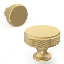 Knobs de gabinete BUKOBYHE, pacote com 10, ouro escovado, 3 cm de diâmetro