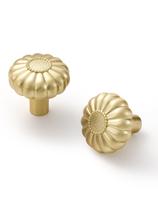 Knobs de gabinete JIASENBAO em liga de zinco dourado escovado, pacote com 10