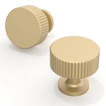 Knobs de gabinete Talentedeco Brushed Gold Zinc, pacote com 10