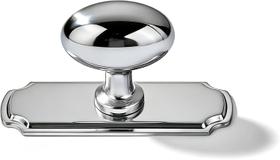 Knobs khtumeware em cromo polido, pacote com 10 botões de gabinete com placa traseira