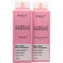 Knut Hair Care Cabelo Perfeito Hidratação Nutrição Rosa Mosqueta Kt Shampoo e Condicionador