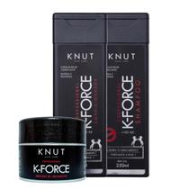 Knut Kit K-Force Shampoo + Condic. 250ml + Máscara 300g